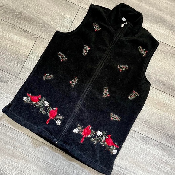 Northern Reflections Jackets & Blazers - 🖤 red cardinal fleece vest northern reflections